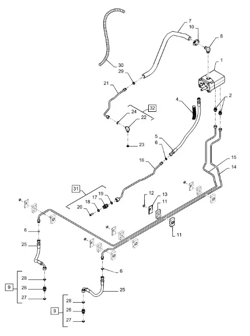 363250A2 - Шланг гофр. защитн. шлангов торм. системы TGT8./Mg.