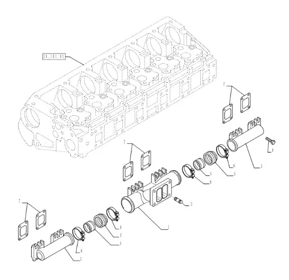 504027315 - выпускной коллектор